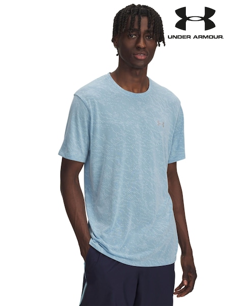 Under Armour Blue Launch Camo Short Sleeve T-Shirt (AJ9672) | ₪181