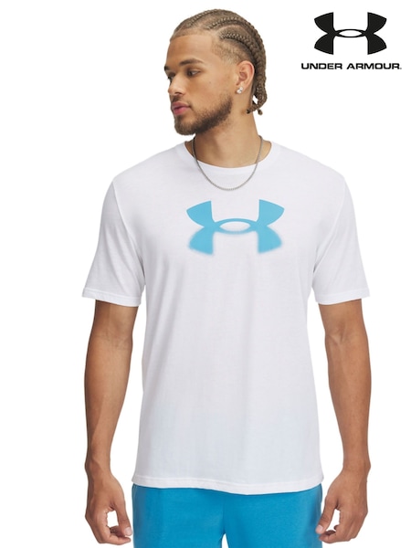 Under Armour White Reflective Big Logo T-Shirt (AJ9674) | €39