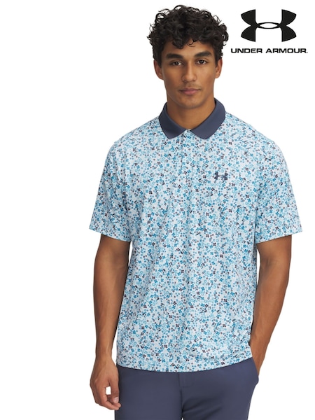 Under Armour Pearl White Matchplay Printed Polo Shirt (AJ9716) | €60