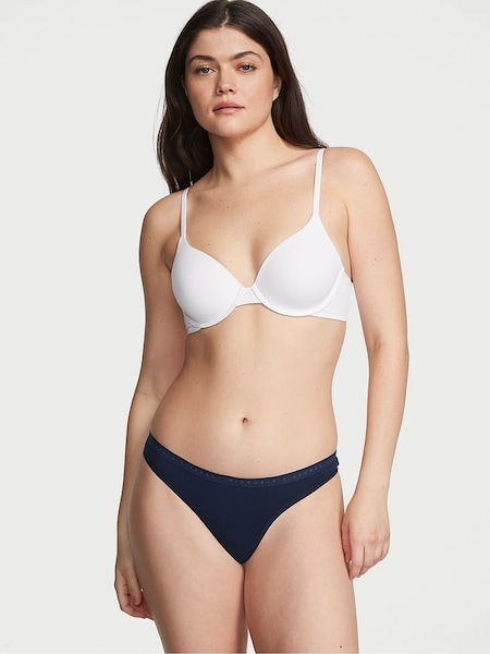 Victoria's Secret Noir Navy Blue Thong Knickers (AJ9853) | €4.50