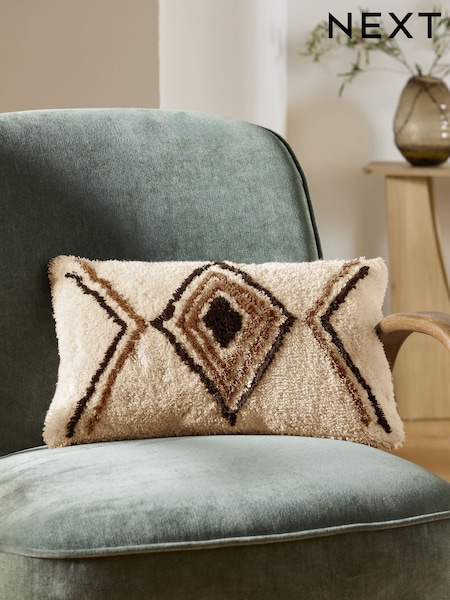 Natural Tufted Berber Cushion (AJ9878) | €23