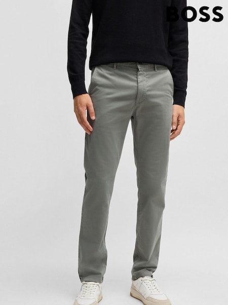 BOSS Grey Slim Chino Trousers (AJ9927) | €79