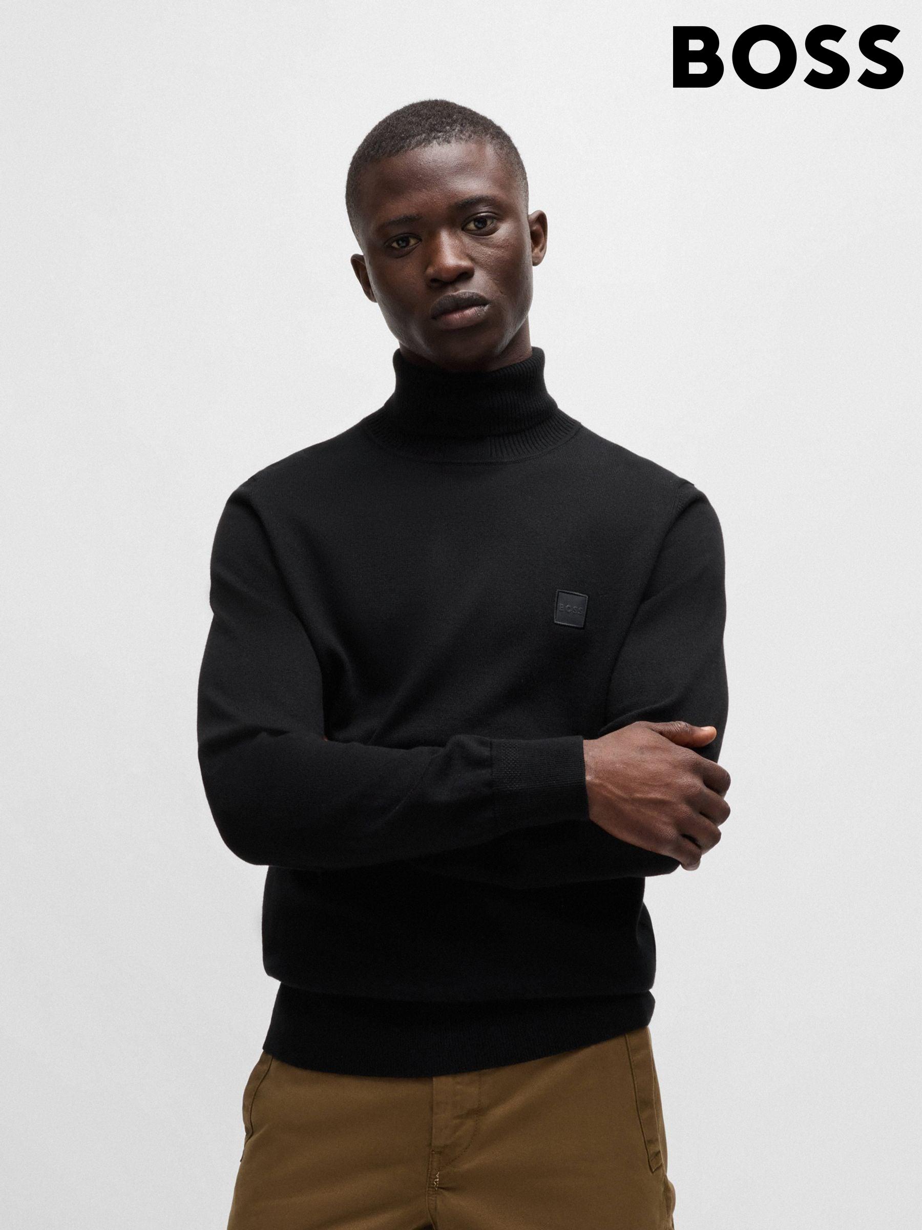 Skinny black polo neck jumper cheap