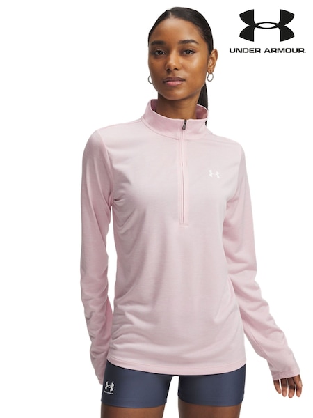 Under Armour Pink Tech Twist 1/2 Zip Top (AK0042) | AED233
