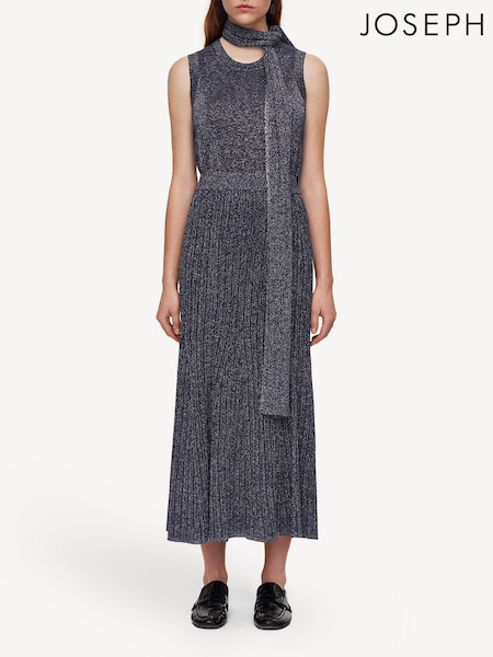 Joseph Metallic Ribbed Midi Skirt (AK0085) | ‏1,735‏₪