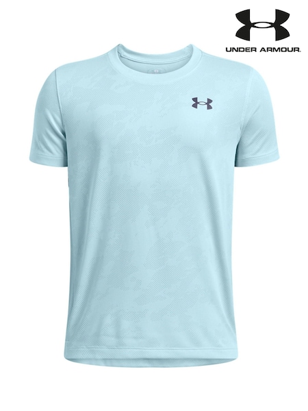 Under Armour Blue Tech Vent Jacquard Short Sleeve 100% Cotton T-Shirt (AK0181) | €34