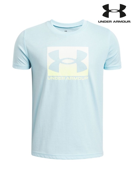 Under Armour Blue Boxed Sports Short Sleeve T-Shirt (AK0185) | 89 QAR