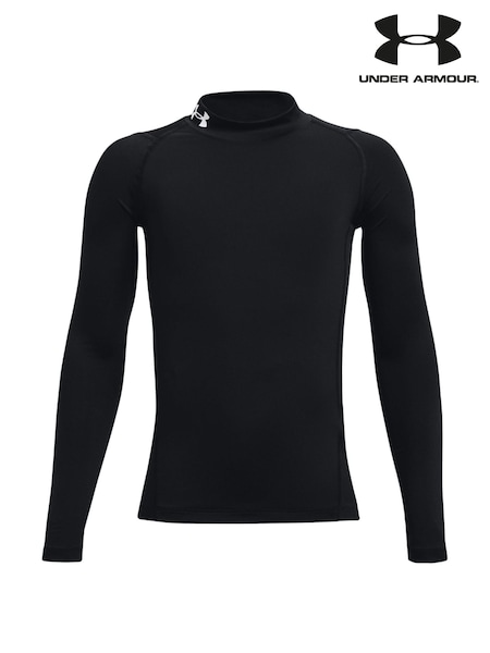 Negro - Under Armour Heat Geat Mock Neck Long Sleeve T-Shirt (AK0194) | 37 €