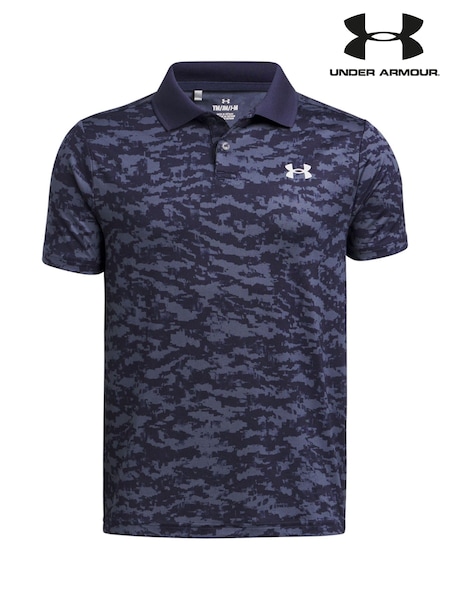 Under Armour Blue Matchplay Printed Polo Shirt (AK0210) | €41