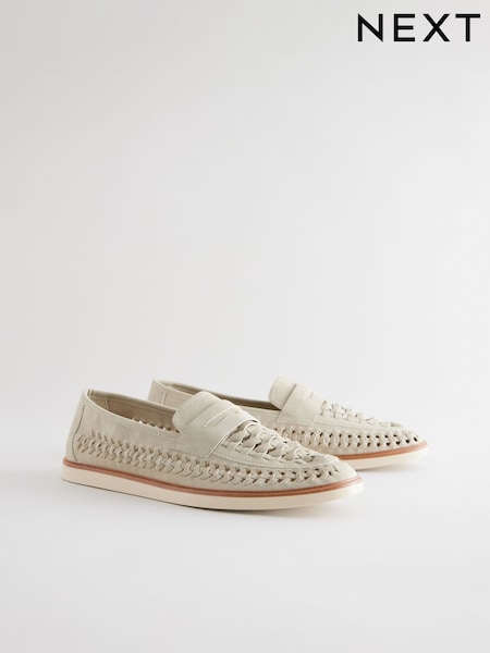 Alb cretă - Weave Loafers (AK0239) | 270 LEI