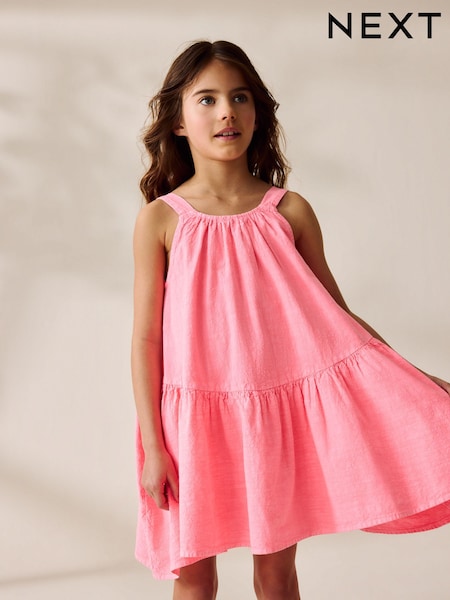 Fluro Pink Summer Dress (3-16yrs) (AK0401) | €25 - €32