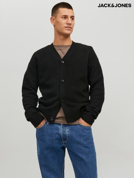 Musta - Jack & Jones Knitted Cardigan (AK0413) | €49