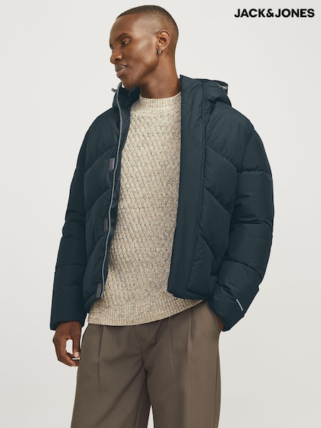 Albastru - Jachetă Jack & Jones căptușită (AK0418) | 146 LEI