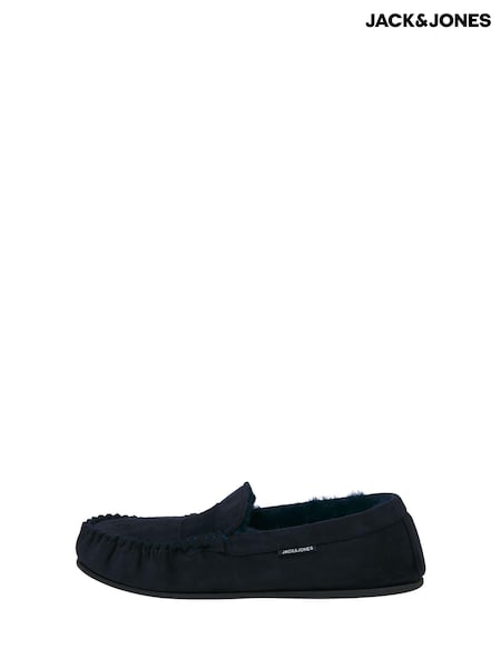 Albastru - Papuci de casă tip mocasini Jack & Jones (AK0424) | 104 LEI