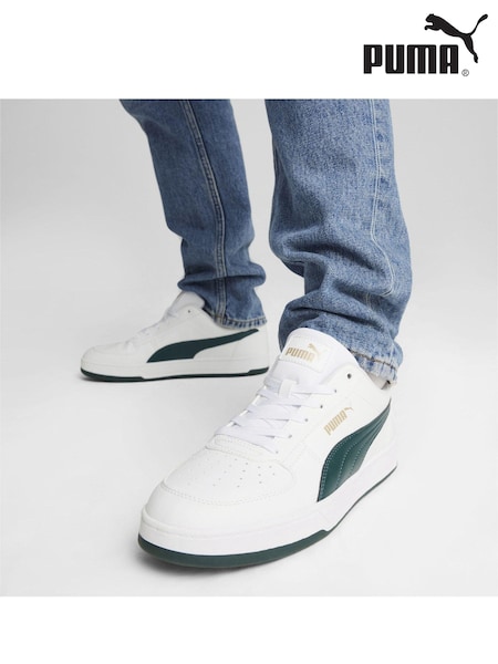 Puma Dark White Mens Caven 2.0 Sneakers Trainers (AK0473) | 247 QAR