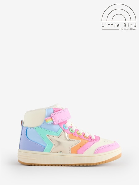 Multi - Little Bird By Jools Oliver Rainbow Star Hi-top Trainers (AK0615) | €36 - €50