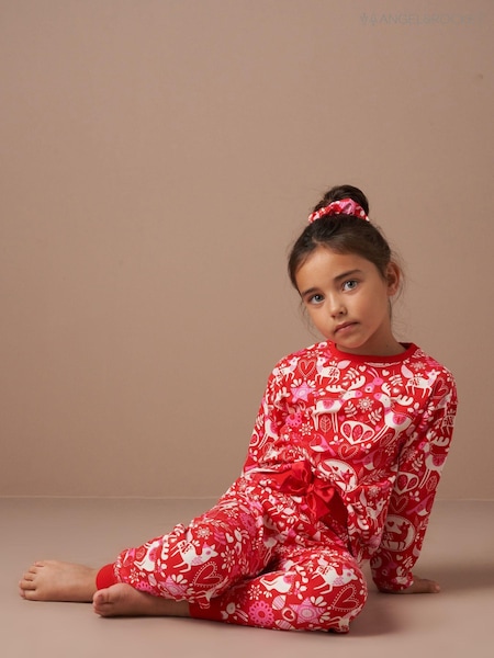 Angel & Rocket Red Amelia Winter Print Pyjamas (AK0626) | €14 - €17