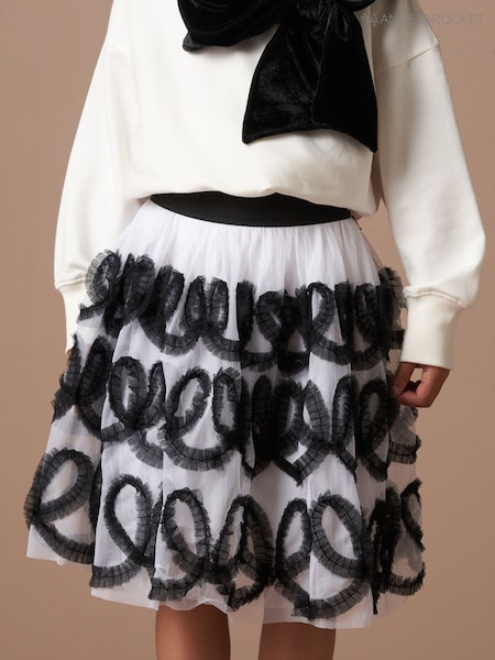 Angel & Rocket Black Petra Ribbon Bow Skirt (AK0654) | 117 QAR - 131 QAR