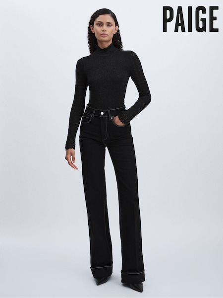 Paige Wide-Leg Cuffed Jeans (AK0697) | €417
