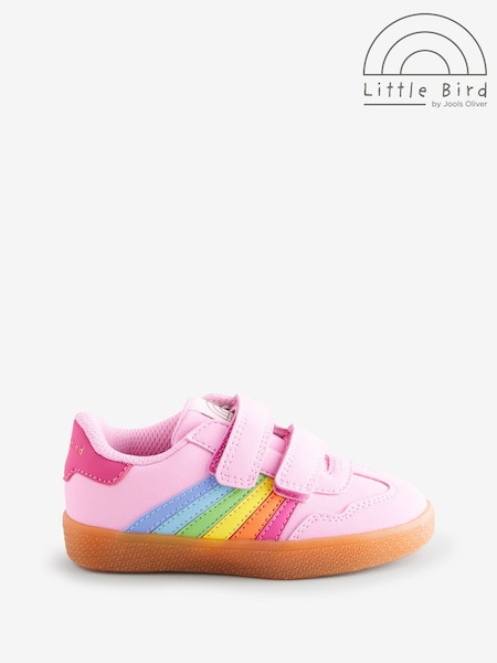 Multi - Pantofi de sport Little Bird by Jools Oliver cu talpă de gumă și dungi curcubeu (AK0700) | 194 LEI - 223 LEI