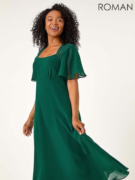 Roman Petite Hotfix Detail Midi Dress (AK0795) | €82