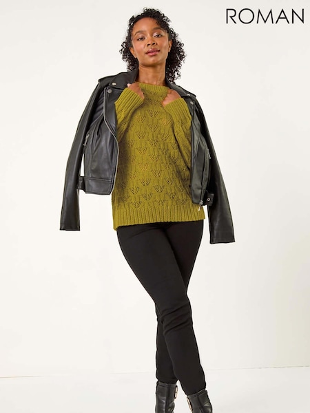 Roman Green Petite Crochet Knit Jumper (AK0798) | 2,103 UAH
