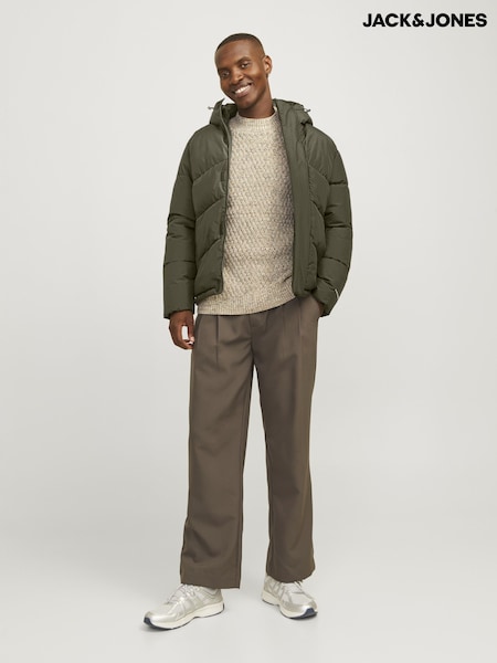 JACK & JONES Green Puffer Jacket (AK0830) | €50