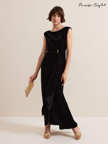 Phase Eight Black Donna Maxi Dress (AK0863) | €114