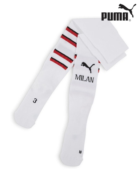 Puma White Mens AC Milan Graphic Socks With Linen (AK0871) | AED52