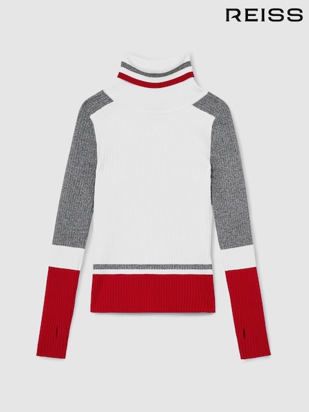 Reiss Skye Ribbed Roll-Neck Jumper (AK0901) | 70 €