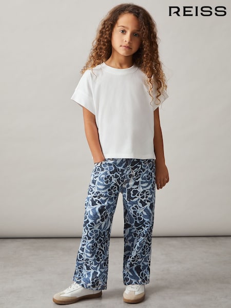 Elfenbein - Reiss Lois Oversized Kurzarm-T-Shirt aus Baumwolle (AK0955) | 15 €