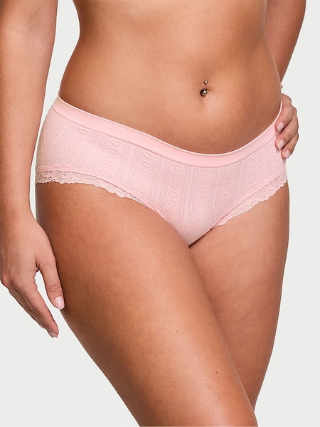 Victoria's Secret Pretty Blossom Pink Hipster Heart Pointelle Knickers (AK1054) | €10.50
