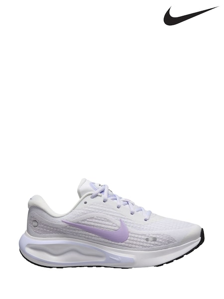Nike White/Purple Journey Run Road Running Trainers (AK1253) | €127