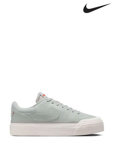 Nike Grey Court Legacy Lift Platform Trainers (AK1277) | €113