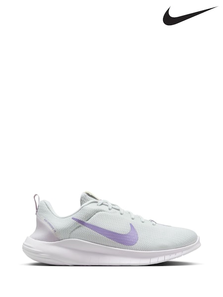 Nike White/Purple Flex Experience Run 12 Road Running Trainers (AK1305) | €100