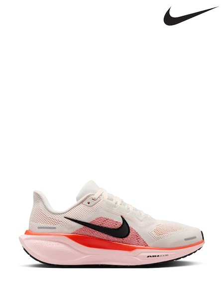 Nike White/Coral Pegasus 41 Road Running Trainers (AK1317) | €186