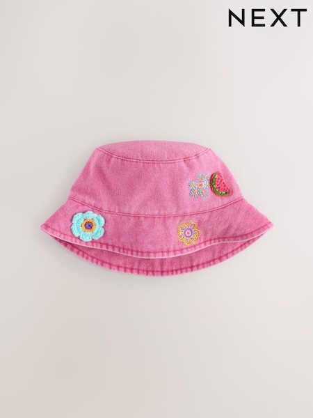 Denim Pink Denim Bucket Hat (3mths-16yrs) (AK1447) | €12 - €18