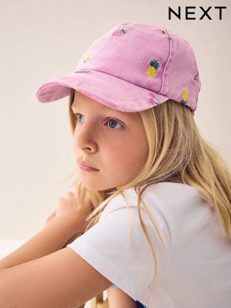 Vaaleanpunainen - 100% Cotton Denim Baseball Lakki (3kk-16v) (AK1474) | €12 - €16