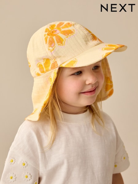 Yellow Legionnaire 100% Cotton Hat (3mths-10yrs) (AK1481) | €9 - €12