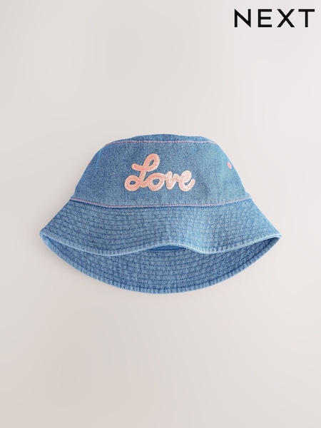 Denim Dark Wash Denim Bucket Hat (3mths-16yrs) (AK1496) | €13 - €17