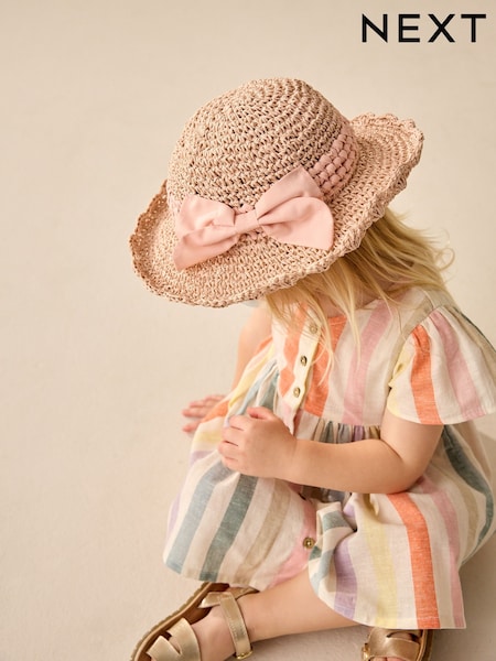 Pink Scalloped Edge Hat (1-10yrs) (AK1502) | €17 - €20
