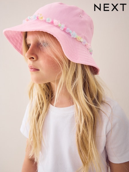 Ružová - Bead Bucket Hat (3-13yrs) (AK1505) | €12 - €17