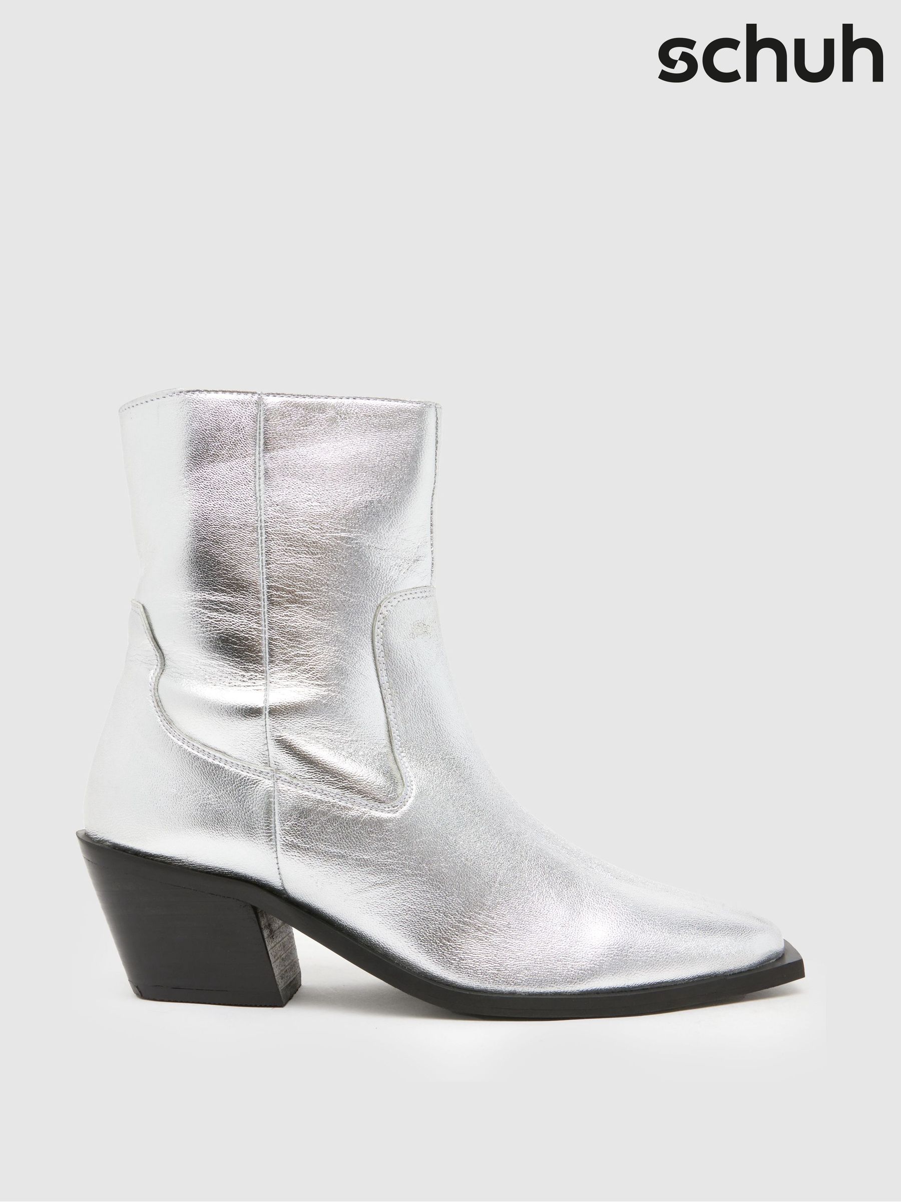 Women s Silver Mid Calf Footwear Next Luxembourg