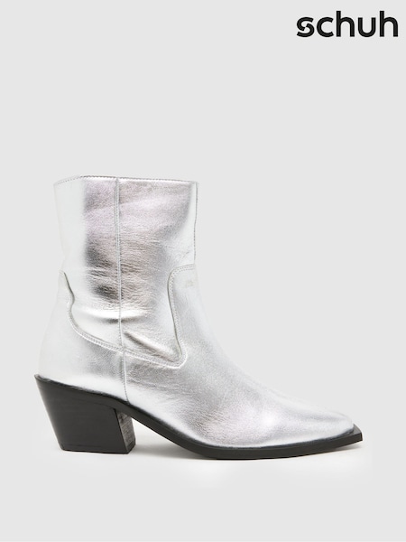 Серебряный - Schuh Briar Leather Western Boots (AK1829) | €93