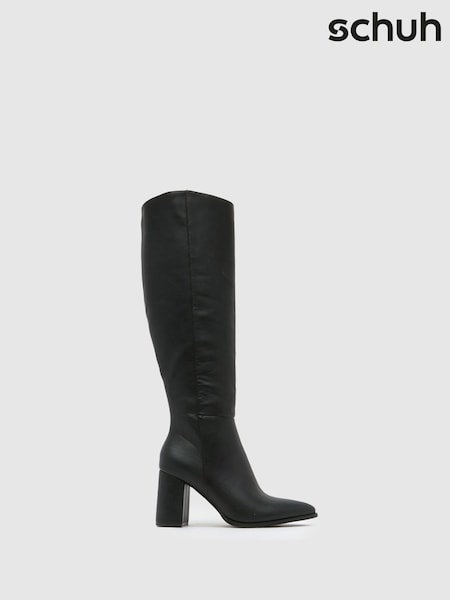 Schuh Diya Knee High Black Boots (AK1844) | R$ 640