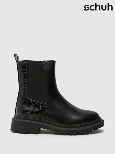 Schuh Averi Chelsea Black Boots (AK1863) | €53