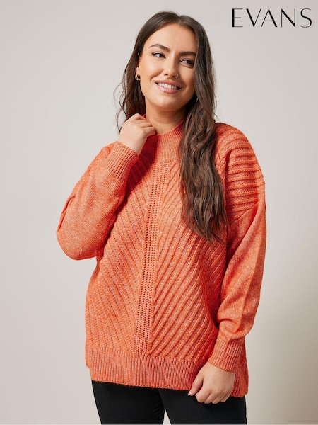 Evans Orange Roll Neck Jumper (AK1929) | 174 LEI