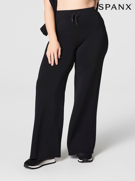 Spanx Air Essentials Wide Leg Black Trousers (AK1998) | ‏593‏₪