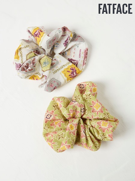 FatFace Beeble Printed Scrunchies 2 Pack (AK2046) | €17