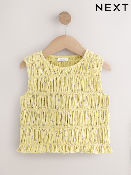 Ditsy Floral Shirred Peplum Vest (3-16yrs) (AK2081) | €11.50 - €17.50